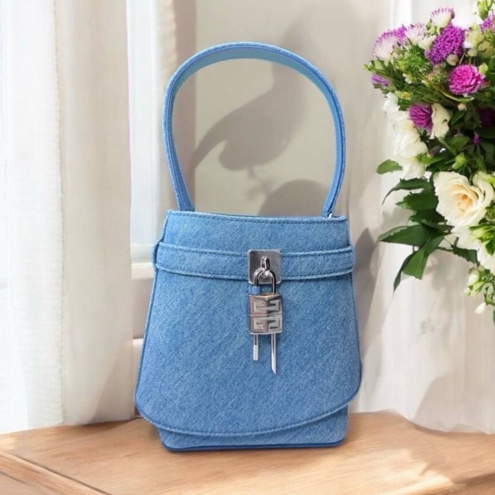 Stylish Blue Givenchy Denim Handbag